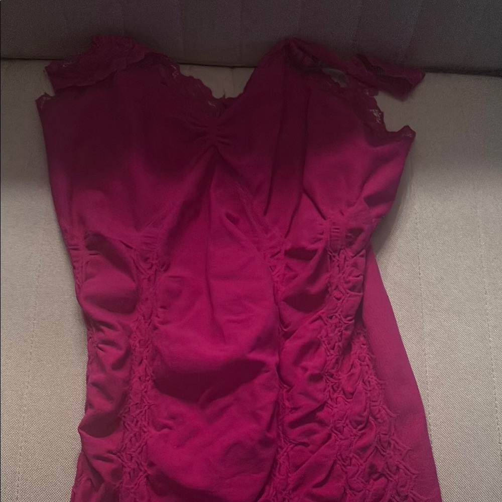 Elegant Pink Lace Dress